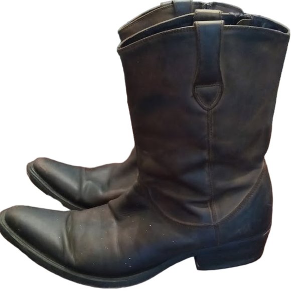 GUC | HTF "P Custer" | 🤠👢Cowboy Boots👢🤠 | Dark Brown | Men's | Size: 10.5 - Picture 8 of 16